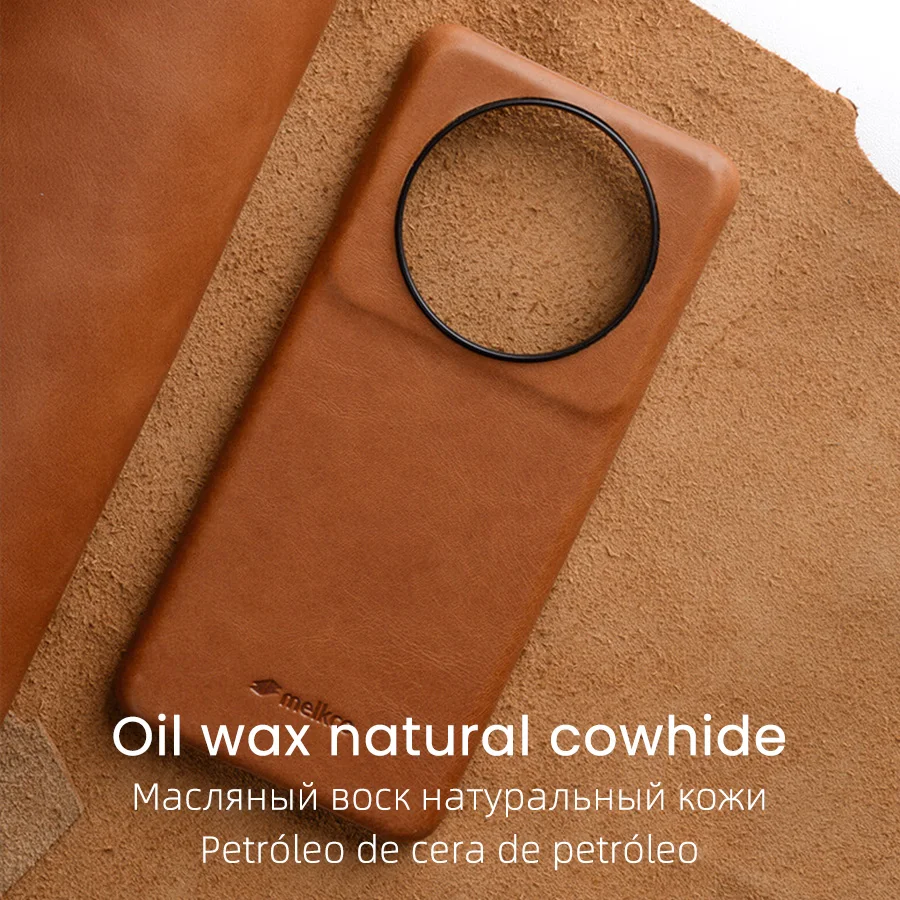 Melkco Oil Wax Genuine Leather Case for Xiaomi 12S Ultra 5G Luxury Business Retro Pull-up Cow Phone Cover