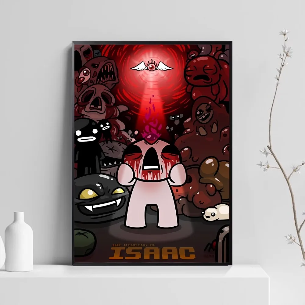 The Binding of Isaac Classic Vintage Posters Waterproof Paper Sticker Coffee House Bar Home Decor