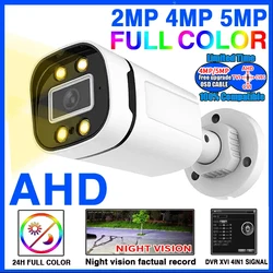 AHD tam uyumlu 5MP 1080P 24H tam renkli gece görüş CCTV AHD kamera Analog 4M HD aydınlık Led dijital açık sokak IP66