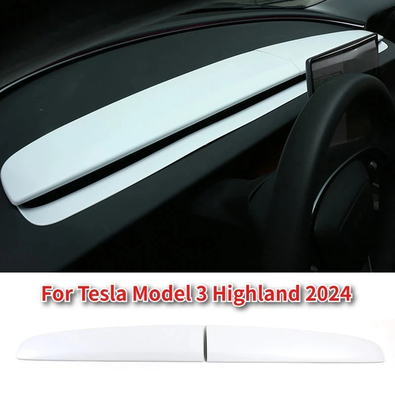 

Декоративная защитная накладка на приборную панель для Tesla Model Y Juniper Model 3 Highland, ABS, без запаха, устойчивая к царапинам и износу