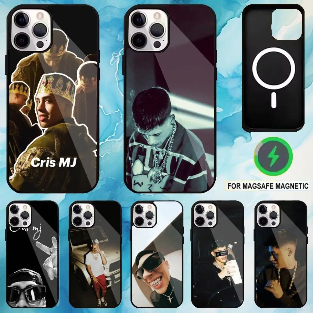 

C-Cris MJ Singer Phone Case For iPhone17,16,15,14,13,12,11 Plus,Pro Max Magnetic Magsafe Wireless Charging