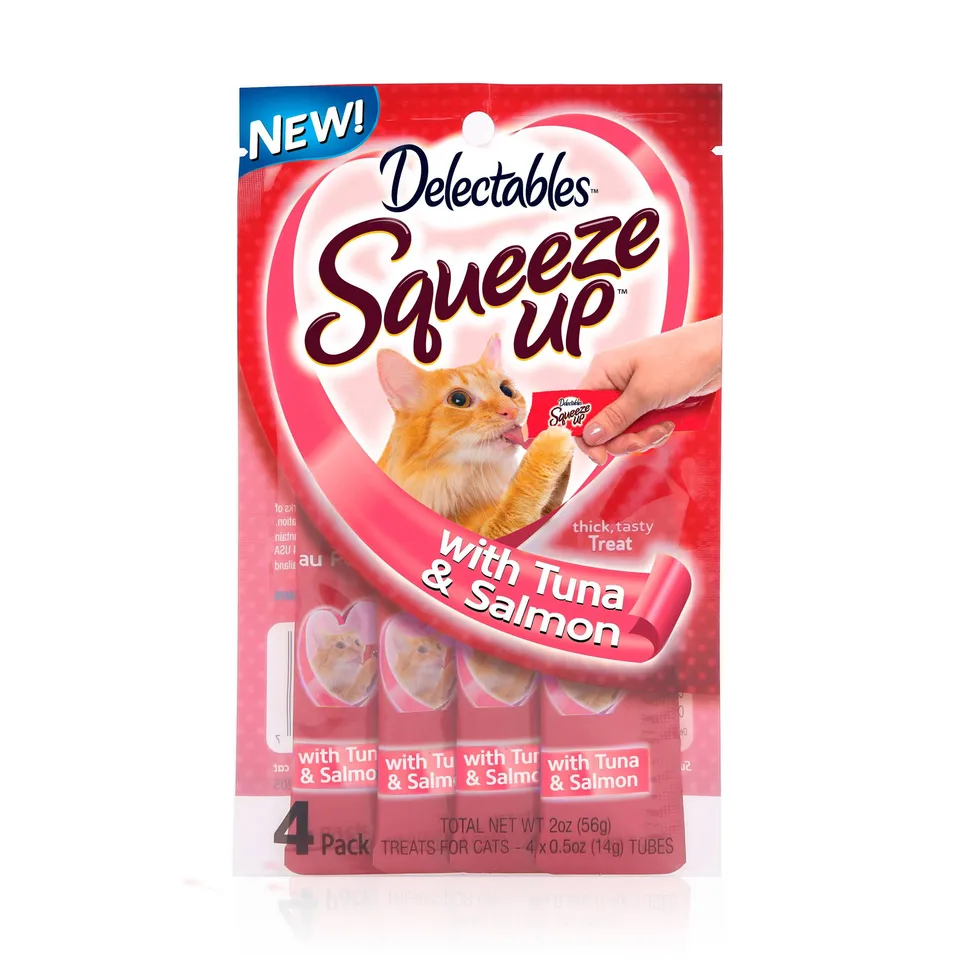 Creamy Fish Puree Cat Treats Lickable Snacks