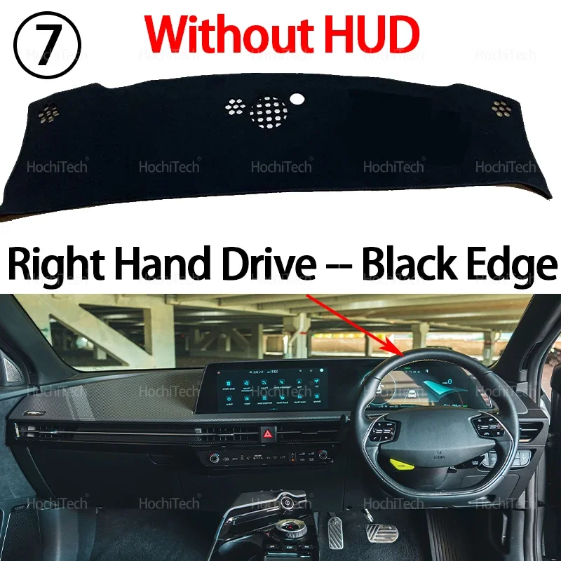 Armaturenbrett Abdeckung Bord Anti-Slip Matte Schützen Pad Auto Sonnenschirm Teppich Teppich Für Kia EV6 Air GT GT-Line 2021 2022 2023 2024 2025 – Detail 15