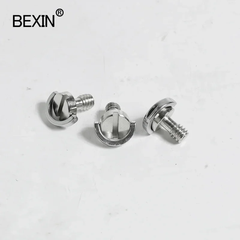 Tornillo de montaje para cámara, tornillo de anillo en D de 1/4 pulgadas, tornillo de liberación rápida de hierro, placa de trípode de 20 hilos para Dslr