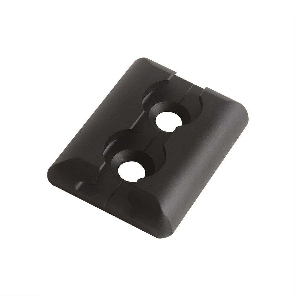 MOTO4U 2PC Aluminum L-Track Universal Cargo Control Black Tracks Anchor Point Tie Down Kit On Fitting Kit Securing Motorcycle