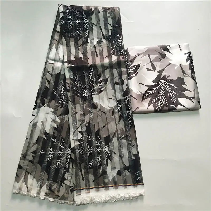 2019 Popular Wax fabric Top Quality Vintage Silk wax cloth African Wax Prints Fabric 6yards/lot for Party Dress ! L121738