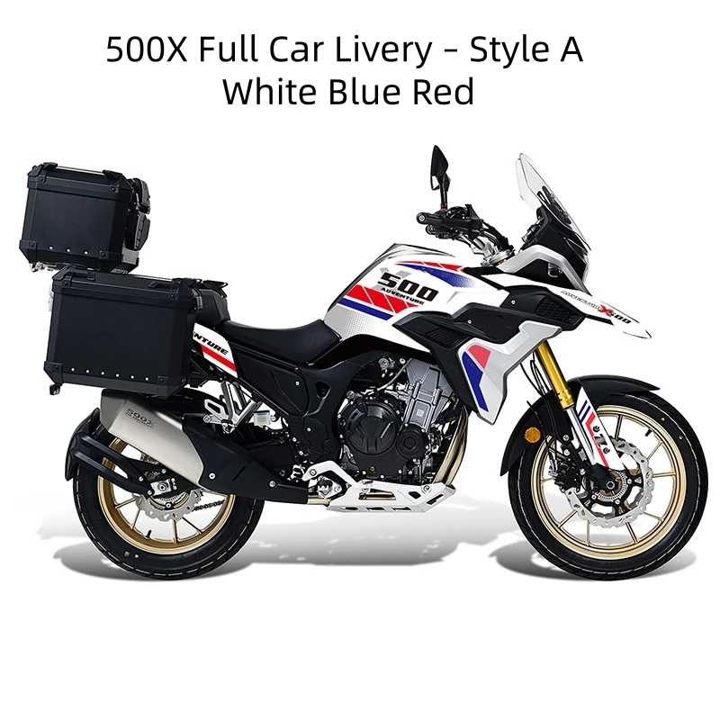 For KOVE 500X Motorcycle Custom Body Decals Weather‑Resistant Waterproof Decorative Skin Stickers Mod Accessories