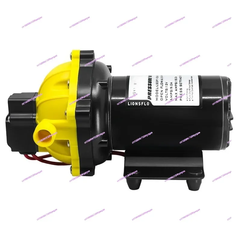 51 High Pressure Diaphragm Pump - 12V/24V Large Flow Water Pump for RV, Yacht, Agricultural Irrigation & Deck Washing