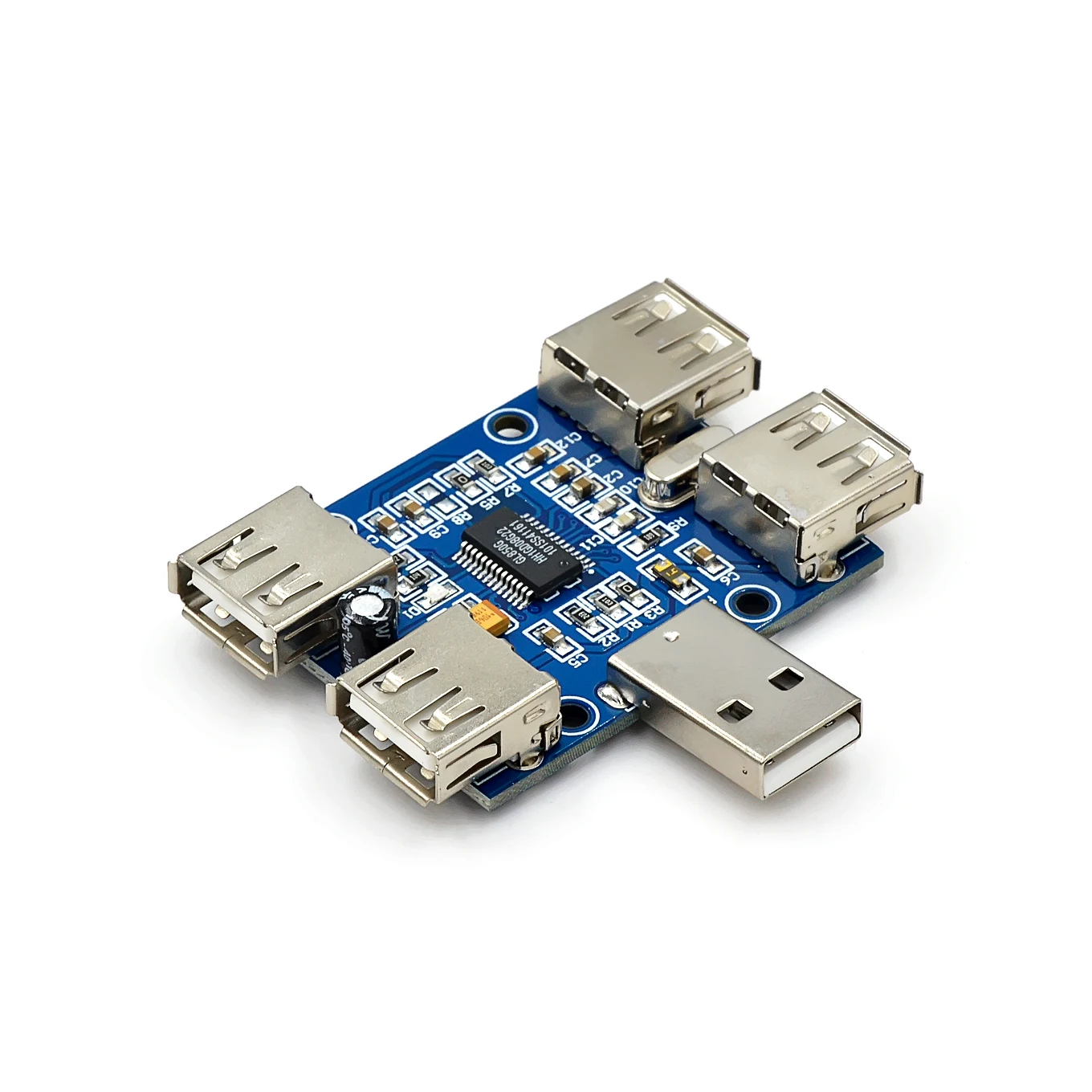 DC 5V USB HUB USB2.0 USBHUB Concentrator 4-Female USB Expansion Board Module Four USB Expansion Interface 4-port Controller