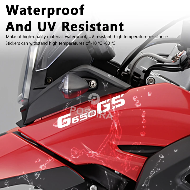 Naklejki POSFIRA Winylowe Naklejki na BMW G650GS G 650 G650 GS Wodoodporne Motocyklowe Owiewki Dekoracyjne Akcesoria