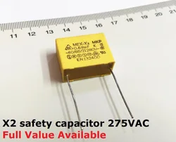 10PC X2 Safety Capacitor 275VAC 0.001uf 0.0022/0.0047/0.01/0.022/0.033/0.047/0.068/0.1uf 0.15uf 0.47uf 0.22uf 0.68uf 0.33UF 1UF