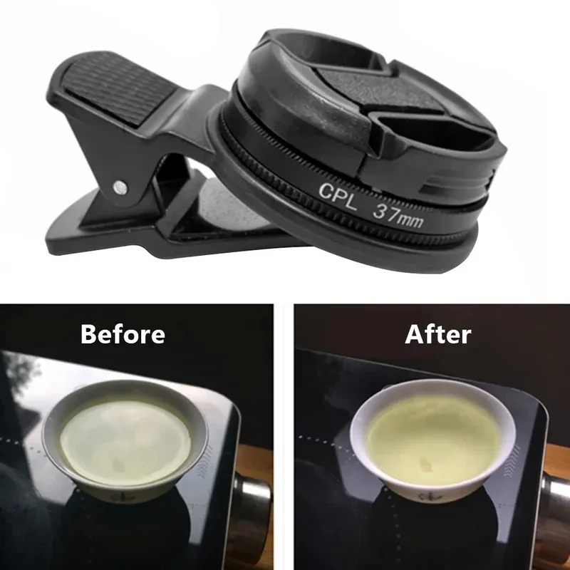 

Phone Clip Circular Polarizer CPL Filter Lens For Phone Samsung Huawei Xiaomi Moto Google