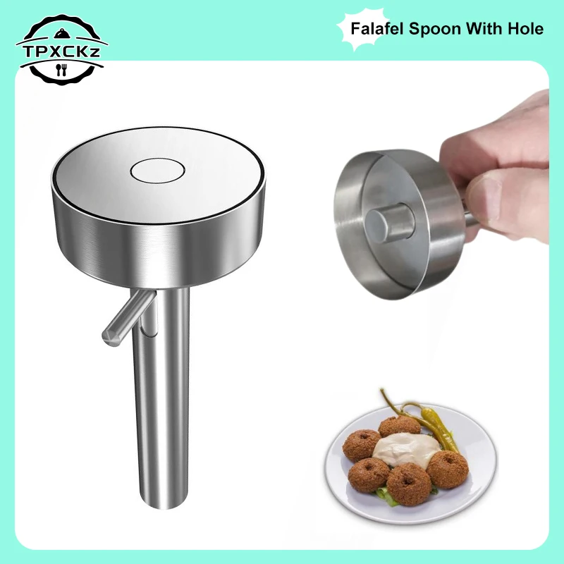 Falafel Meatball Scoop Maker Tools Stainless Steel Professional Falafel Maker Scoop Nonsticky Falafel Mold Kitchen Gadgets