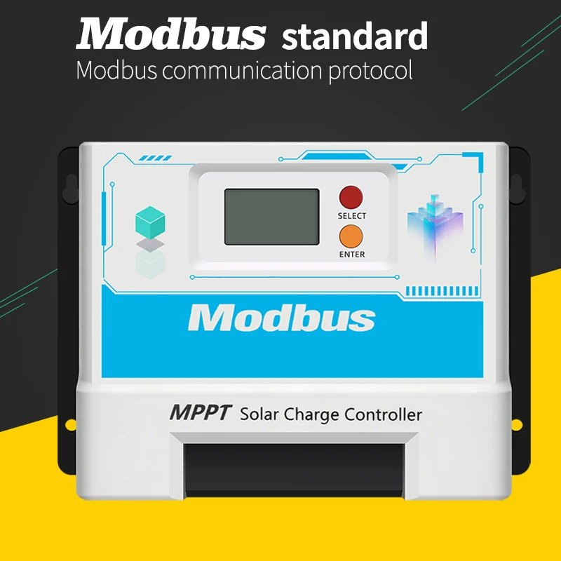 60A RS485 Communication Protocol MPPT Solar Controller 12V/24V Automatic Universal TTL Interface Protocol
