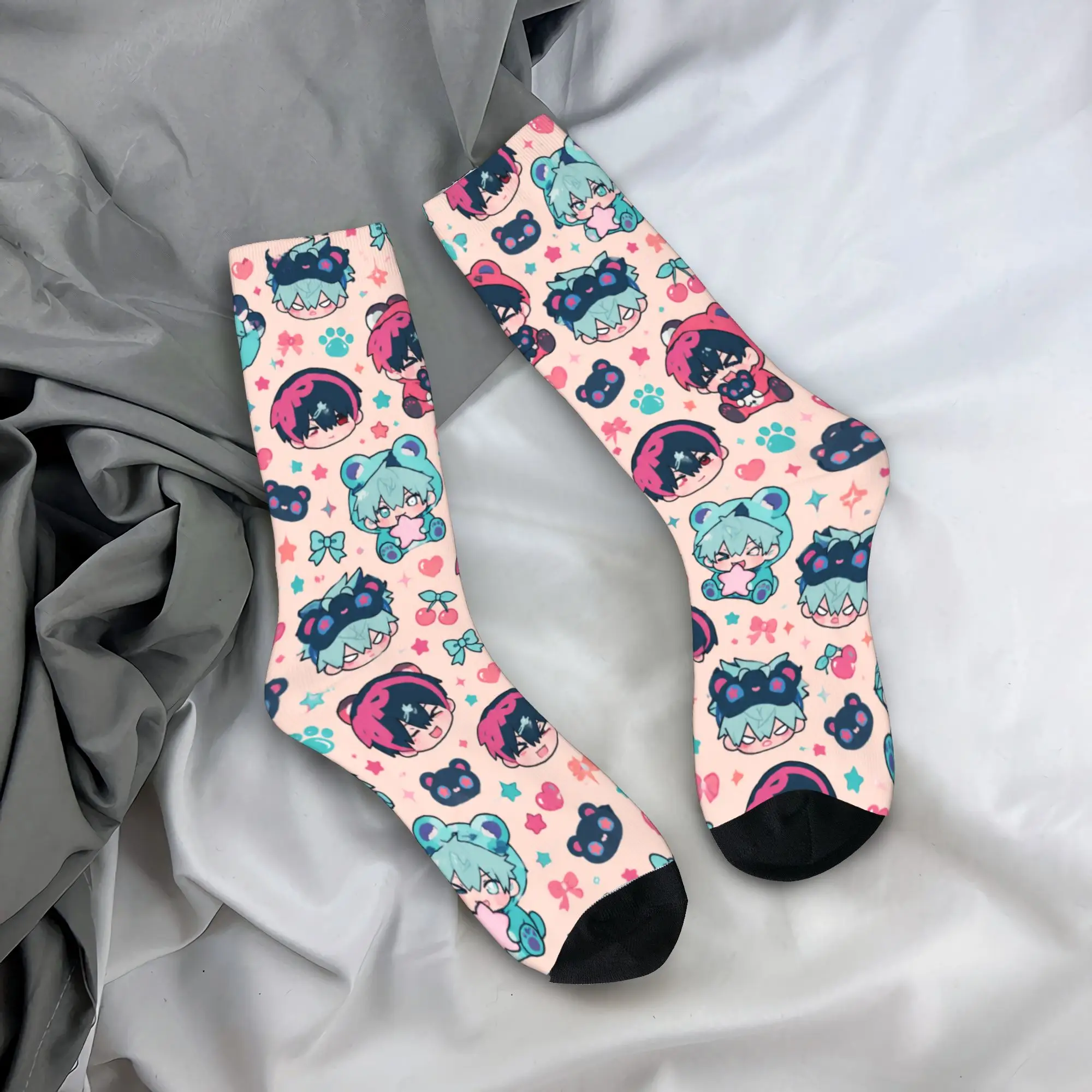 Ivantill Till Alien Stage Chibi Graphic Socks Autumn  Stockings Casual Adults Men Warm Soft Socks Design Cycling Non Slip Socks