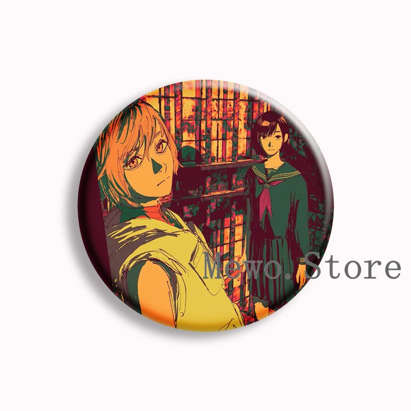 Horror Game Silent Hill F Anime Soft Button Pin Fumiko Mizukami Cartoon Brooches Badge Bag Decor Accessories Jewelry Fans Gifts