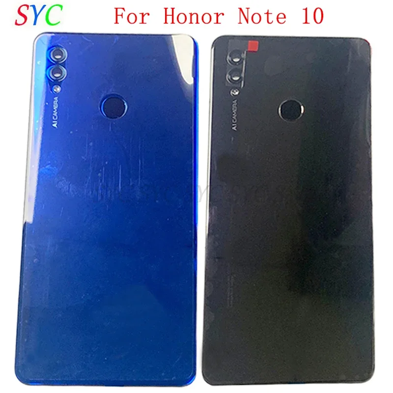 

Back Door Battery Cover Housing Case For Honor Note 10 Rear Cover with Fingerprint Flex Cable Logo Repair Parts