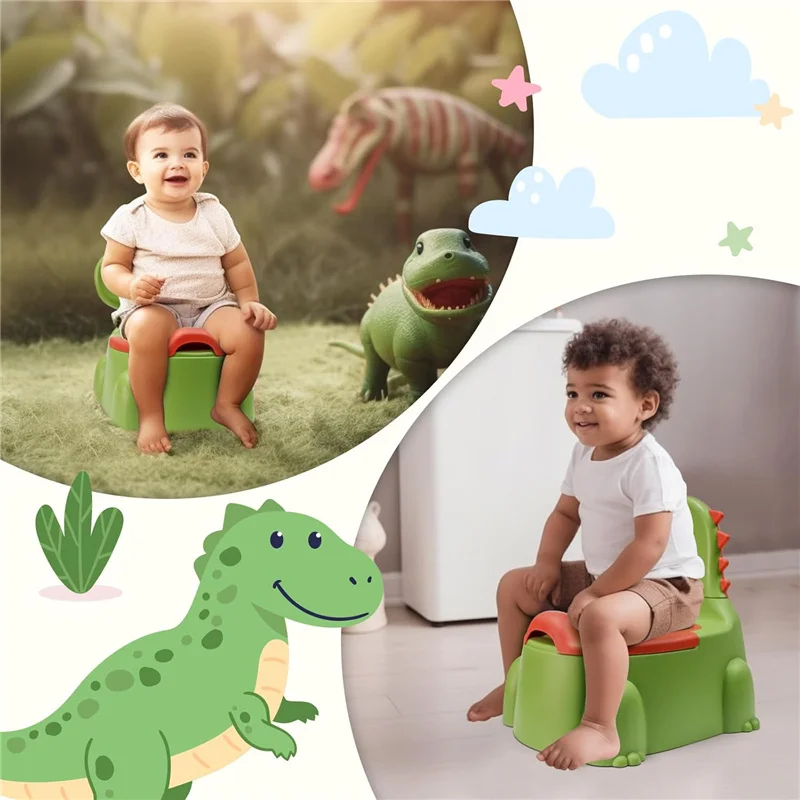 Baby Potty Seat With Non-Slip Rubber Mat Cartoon Potty Training Chair For Boy Girls Splash Proof Children Urinal Toilet Supplies