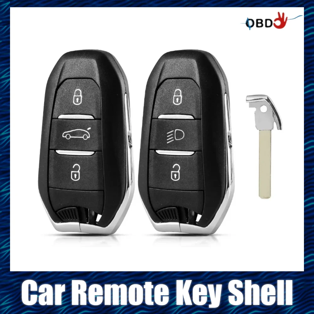 Cangkang Pengganti Kunci Mobil Remote Control Otomatis Baru 2025, 3 Tombol, Cocok Untuk Peugeot Citr-oen HU83/VA2