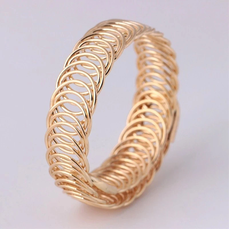 Punk Style Adjustable Open Bracelets & Bangles for Women Sexy New Fashion Charm Metal Braided Bracelets Party Jewelry Gifts