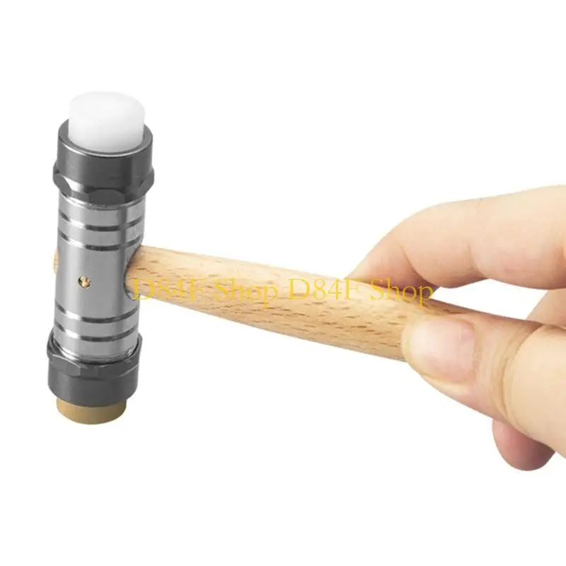 D84F Precise Double Head Hammer Handle for Instrument Tuning and Home Repairs Accurate Craftsmanship Lightweight Designs