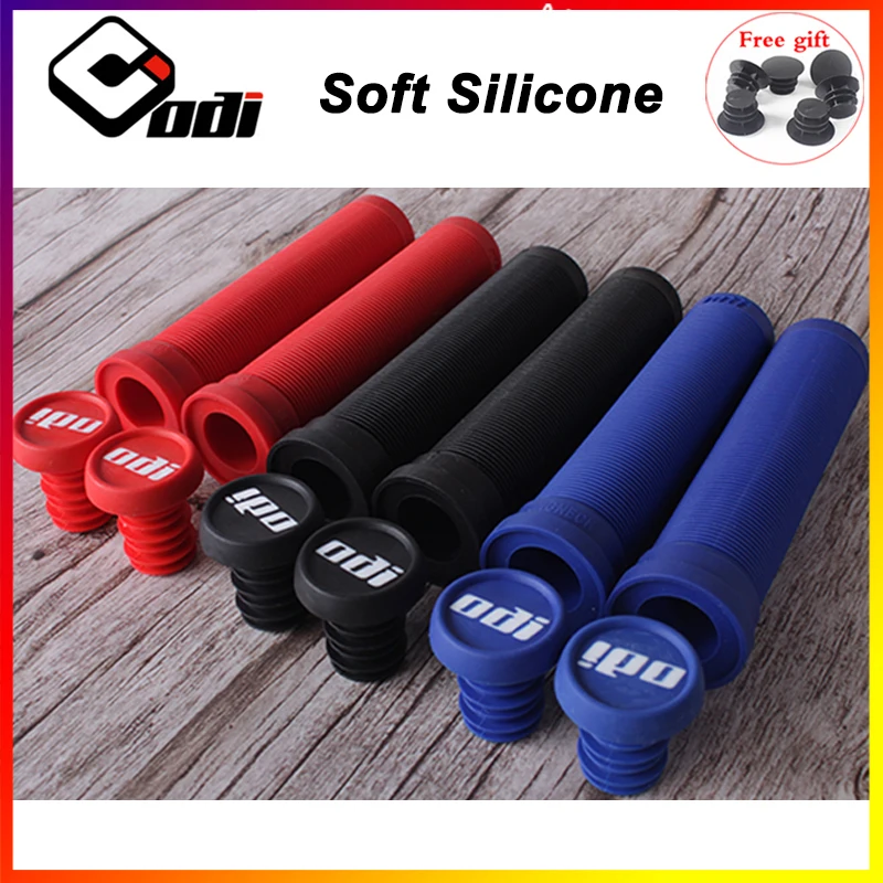 ODI Bike Grip Silicone MTB Bicycle Grips Anti Slip Handle Bar Cuffs Shock Absorption Folding Bike Handlebar Sleeve Cycling Parts