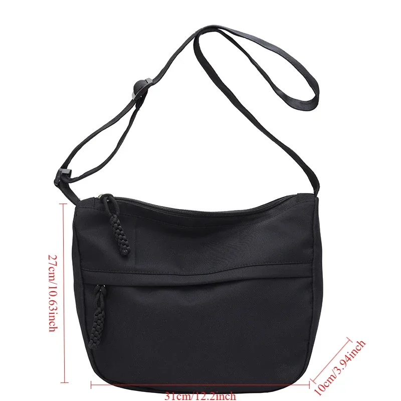 Casual Tote Commuting Tote Bag Casual and Simple Nylon Shoulder Bag Japanese Trendy Student Crossbody Bag