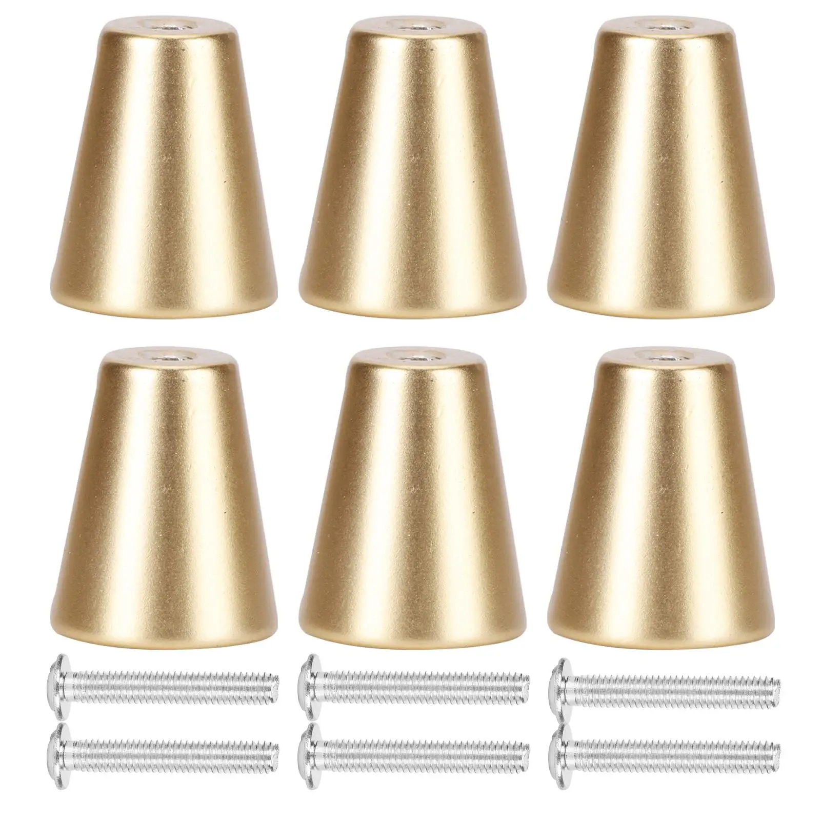 

Элегантные золотые ручки для ящиков, 6 шт., алюминиевая сменная фурнитура в европейском стиле для мебельных шкафов