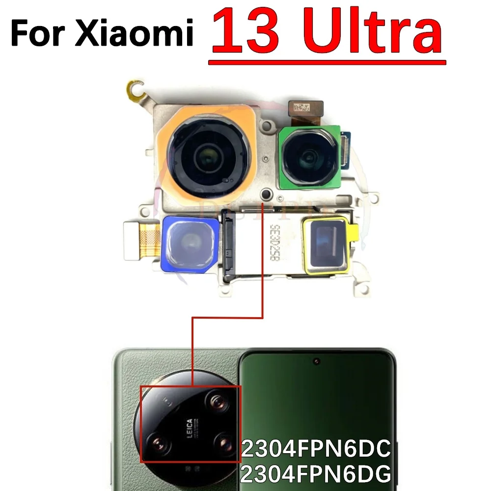 Front Rear Camera For Xiaomi Mi 13 Pro 13 Ultra 13Pro 13Ultra Backside Big Main View Back Camera Module Flex Cable Mobile