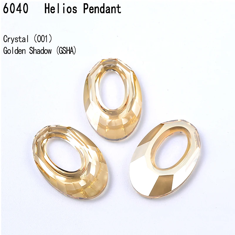 (1 Piece) Original Crystal from Austria 6040 Helios Pendant Beads Rhinestone DIY Necklace Earrings Jewelry Making