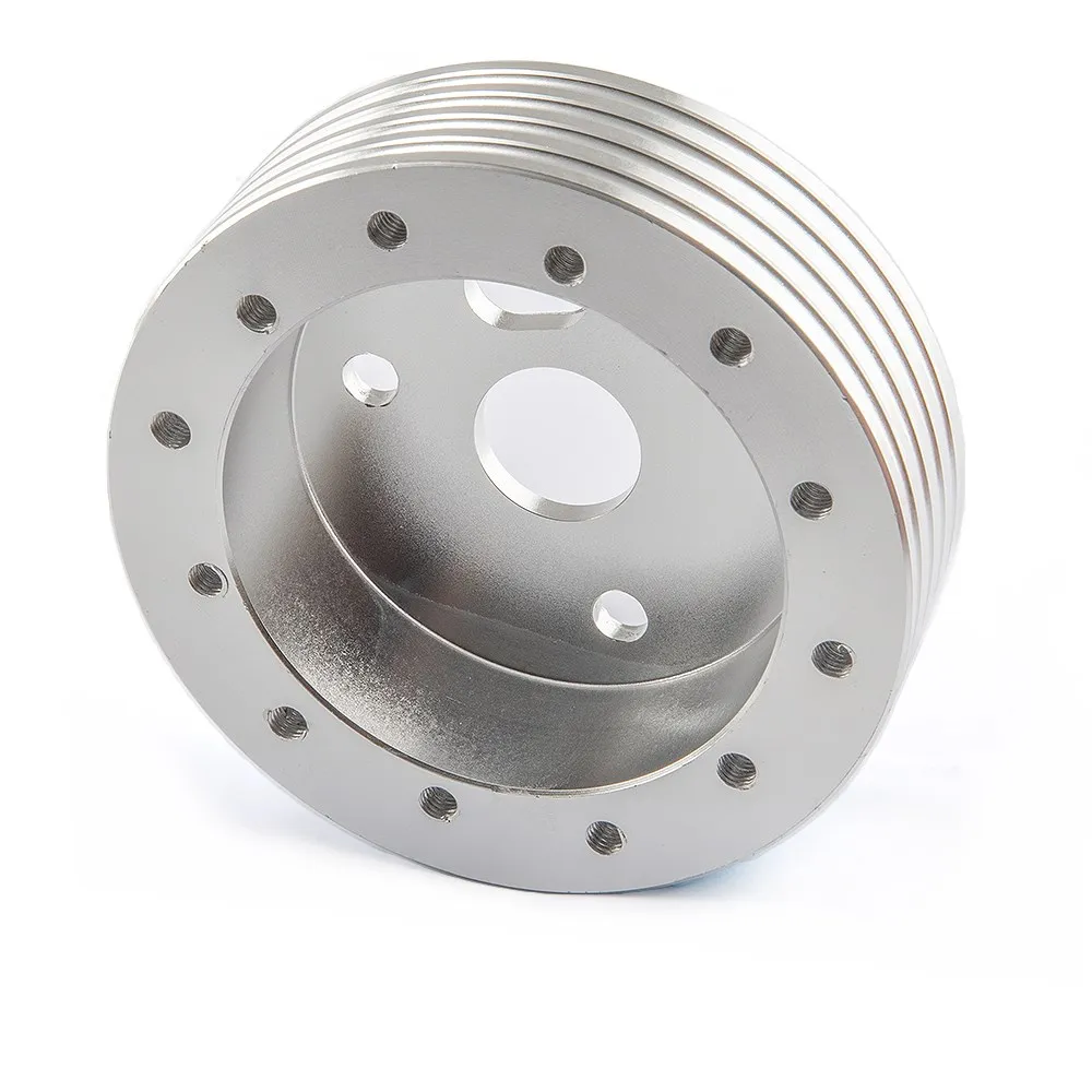 Universal Auto High-quality Aluminium Alloy Steering Wheel Boss Kit Heightening Pad 6 Hole To fit 3 Hole Fixed Type Heightening