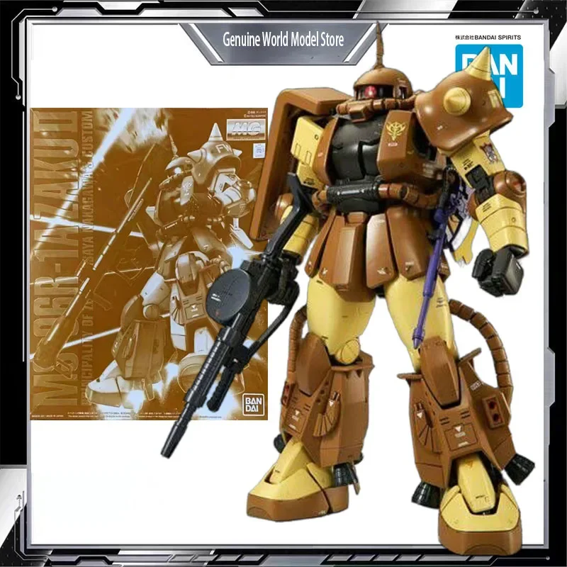 Bandai MODELLO Originale KIT GUNDAM MG MS-06R-1A ZakuII 1/100 Anime Action Figure Modello di Montaggio Giocattoli Modello Regali Per i ragazzi