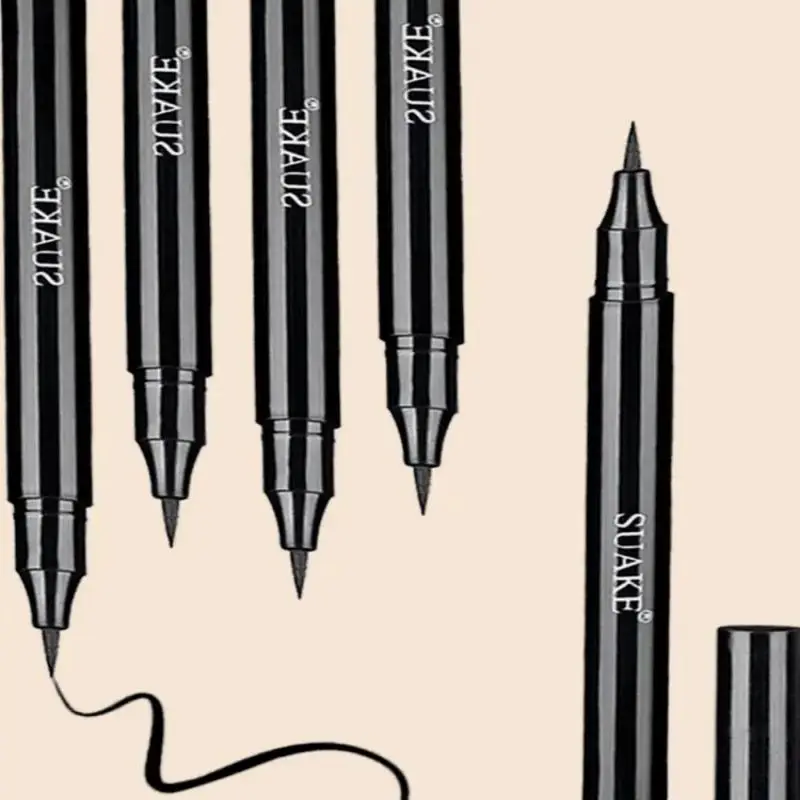 速乾性アイライナーペンシルメイクアップ長期的な滑らかなマットアイライナー防水抗汚れ液体アイライナーペン目化粧品