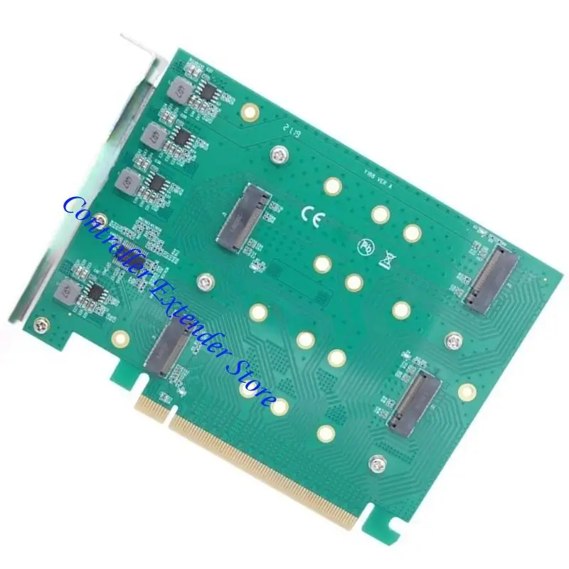 

N84B 4Port NVME To PCIe Expansion Card 32GB/s Speed RAIDs 0/1/10 Support MultiTasking