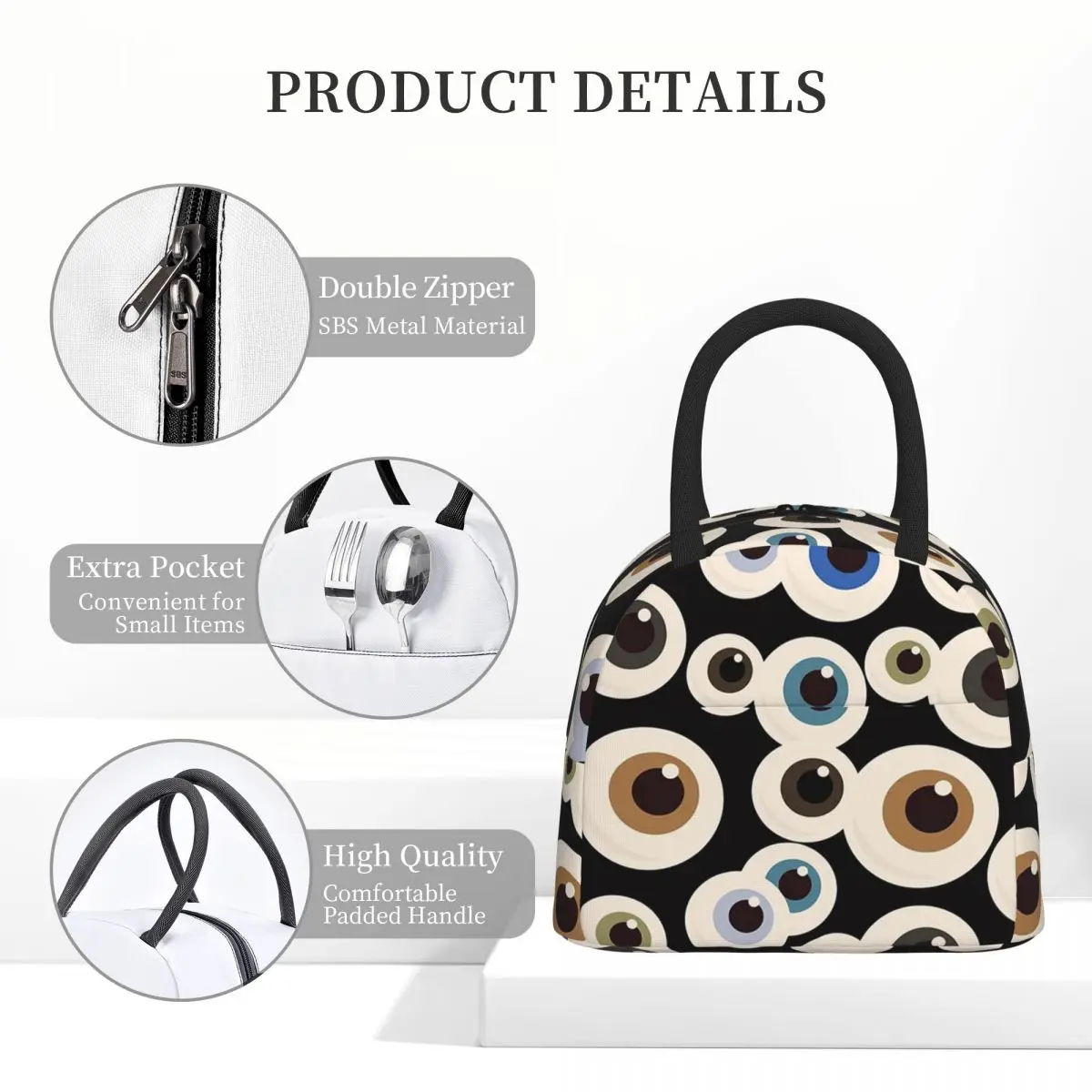 

Офтальмолог, оптометрист, оптометрия, глаз Dr, глазные яблоки, изолированная сумка для обеда для детей, портативные коробки для еды, термосумка для обеда