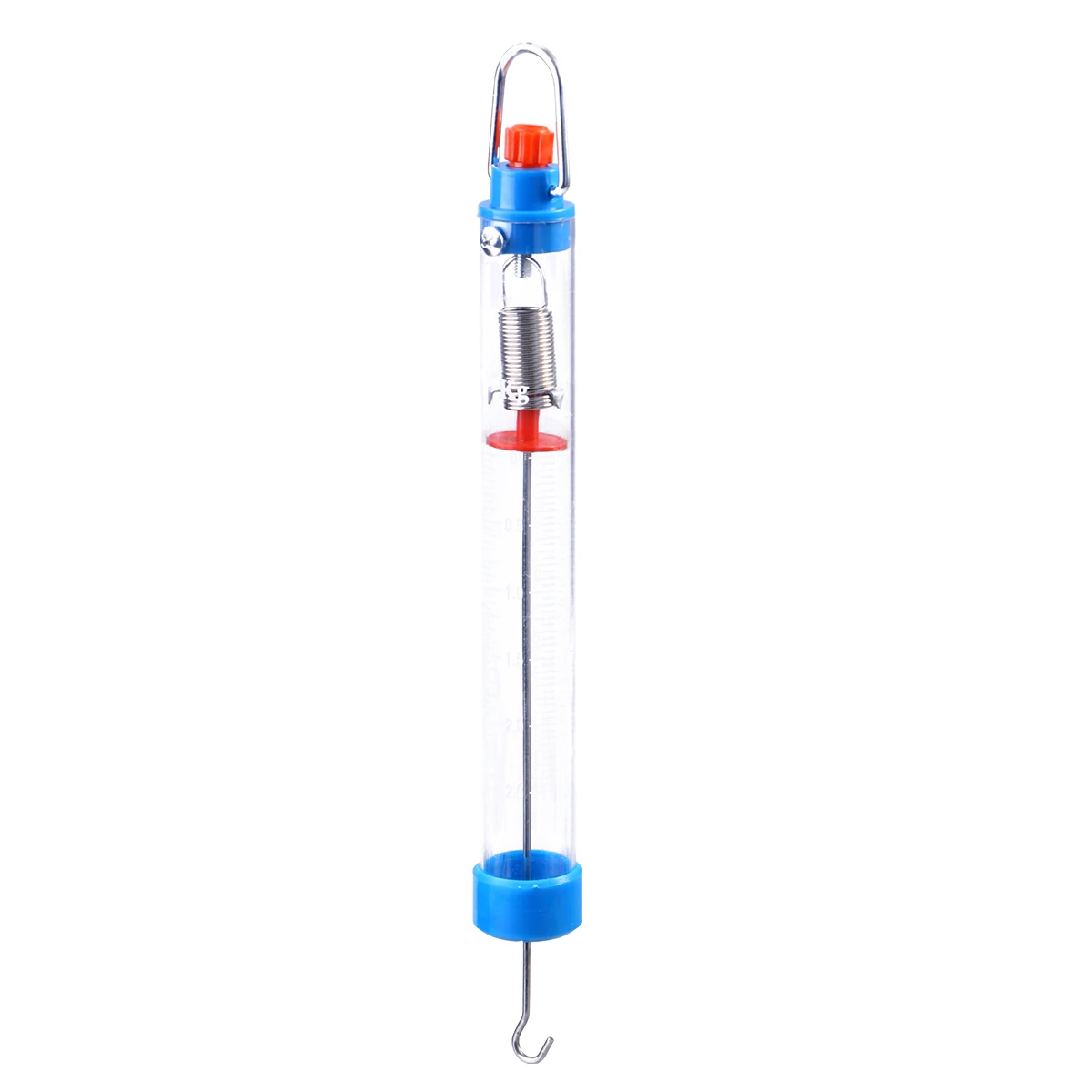

25N/2500G Transparent Spring Scale Hanging Mechanical Dynamometer Force Measuring Tool Premium Stainless Steel Sturdy Corrosion