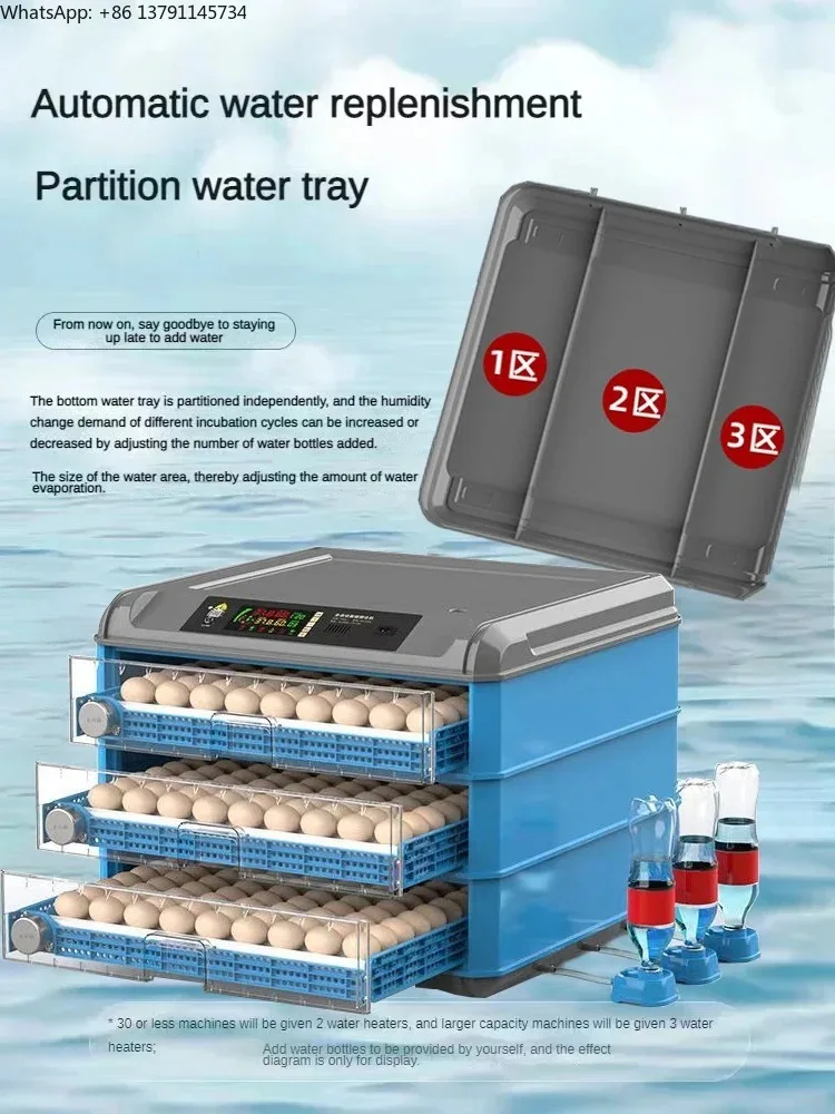 

256-500 Eggs Capacity Chick Hatcher Machine Fully Automatic Duck Eggs Hatching Auto Temperature Humidity Control