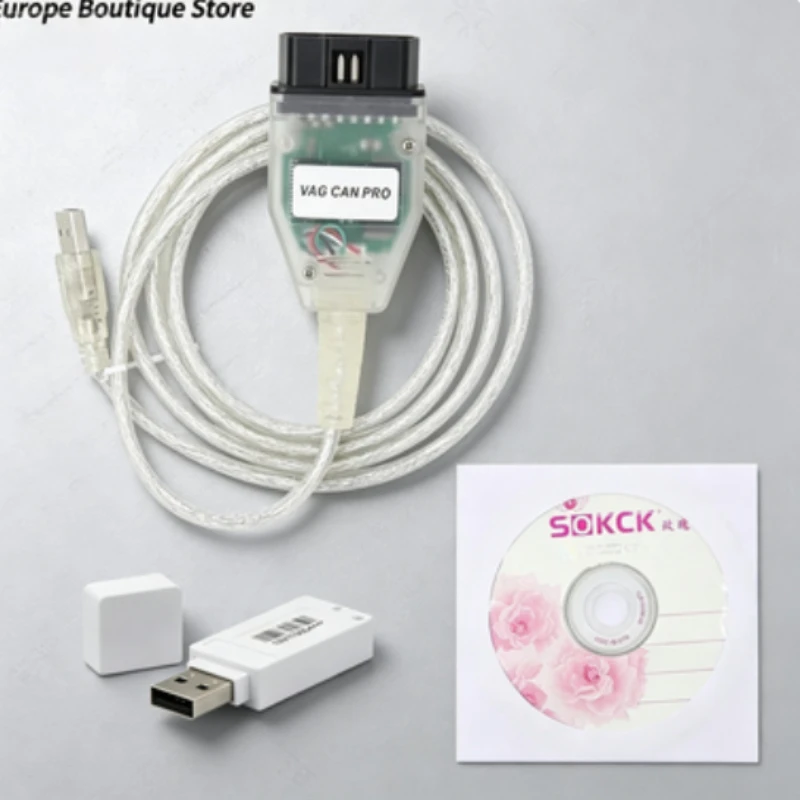 

VAG CAN PRO VCP 5.5.1 OBD2 Diagnostic Tool Can Bus K-line Interface Cable for VW AUDI