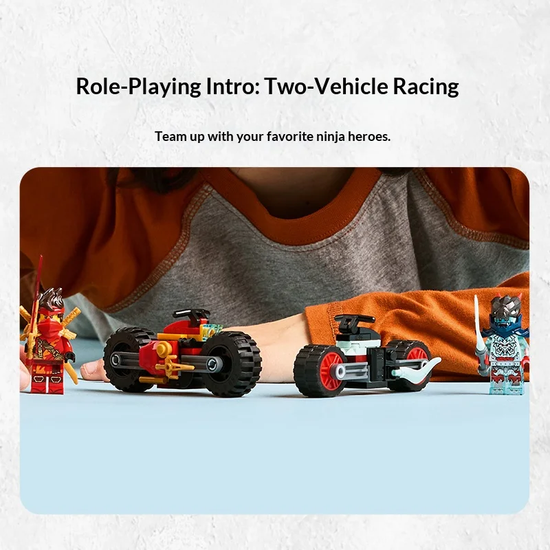 Lego Block Phantom Ninja Series 71838 Kai's Motorcycle Rapid Pursuit Children's Puzzle Building Toy Valentine's Day Gift