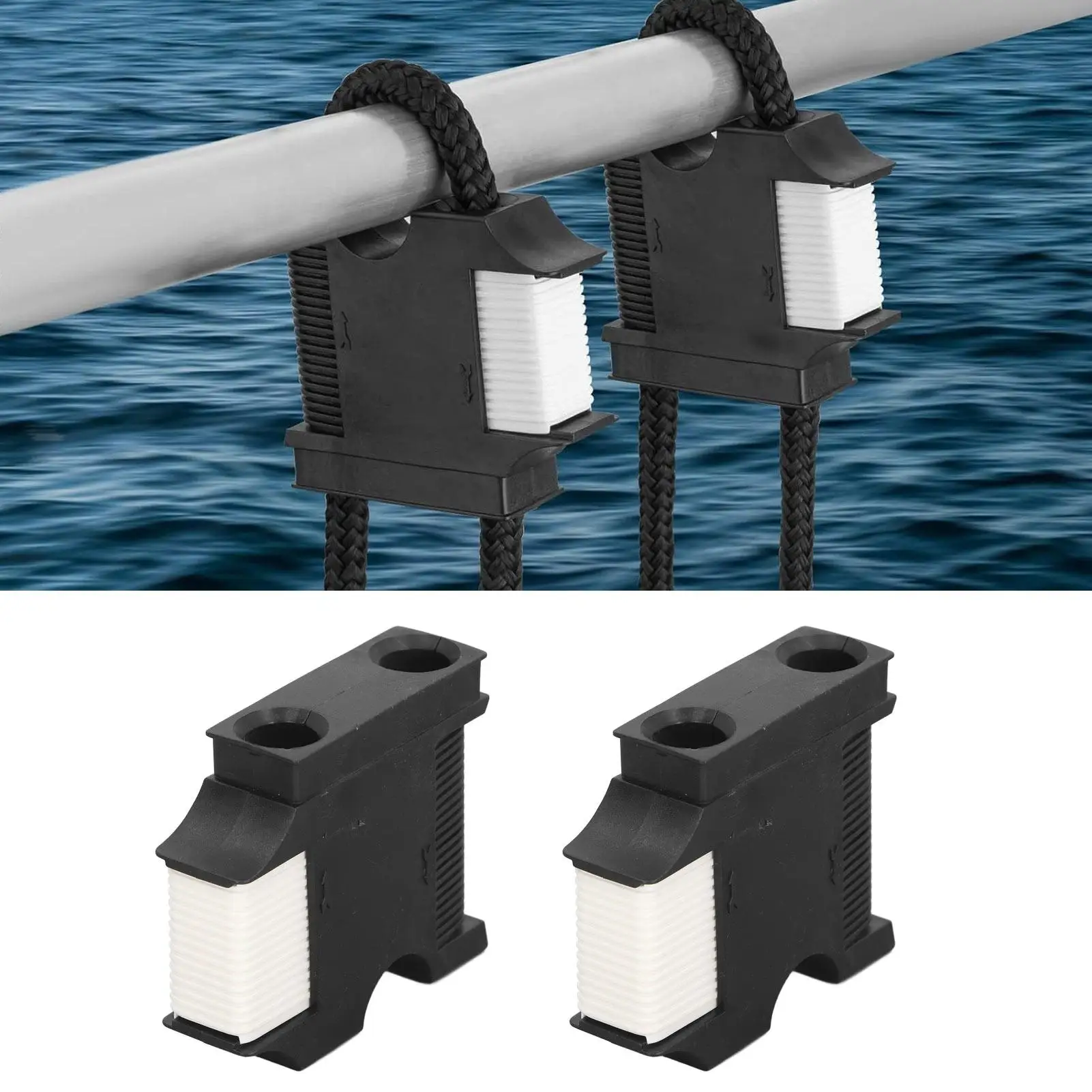 

Boat Fender Hanger, Boat Rail and Cleat Fender Clips, Quick Connect and Release Fender Lines, Boat Bumper Adjuster