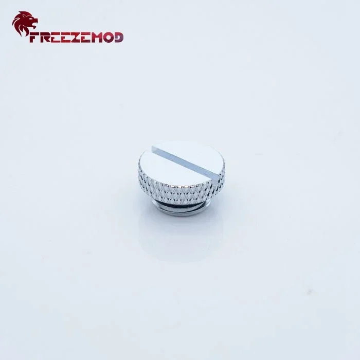 Freezemod HDT-BA1 Computer Pc Waterkoeler Fitting Sealing Lock Hand Twisted End Plug Water Stop Coin Type Plug.