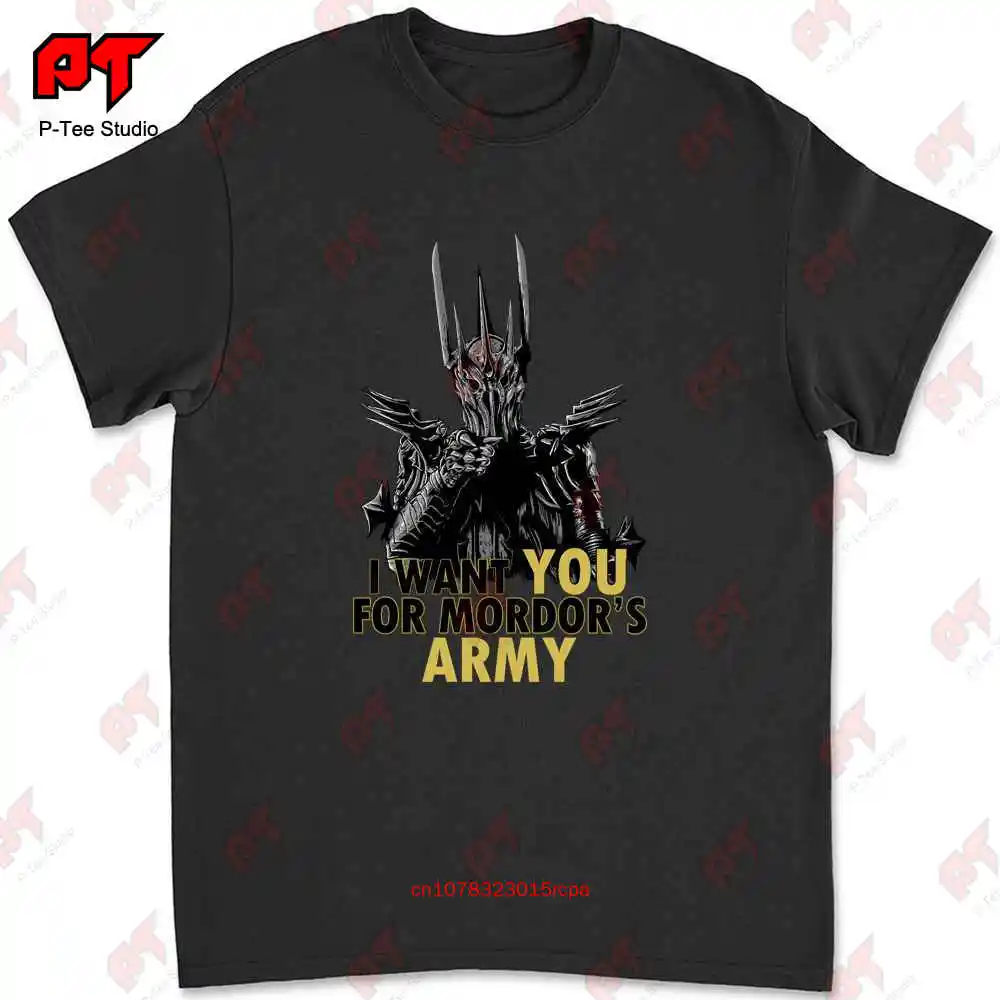 Mordor S Army Sauron Ring Dark Lord Uncle Sam Parody Movie T-shirt FG3J