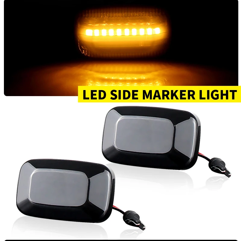 2x luz indicadora de marcador lateral led para toyota land cruiser 70 80 100 hilux ln140 150 160 170 hilux santa geração 81730yzb014
