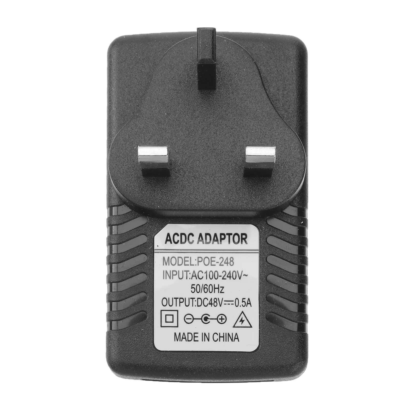 DC 48V 05A Injector Power Supply Over Ethernet Adapter with UK Plug for 48V Device DC 48V 05A power adapter