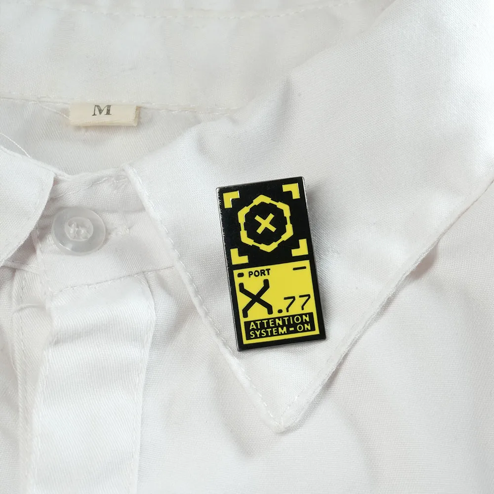 فاسق 2077 منفذ الطاقة المينا دبوس نظام الاهتمام على شارة Jinx RPG لعبة الطرفية ألعاب تأثيري هدية #4