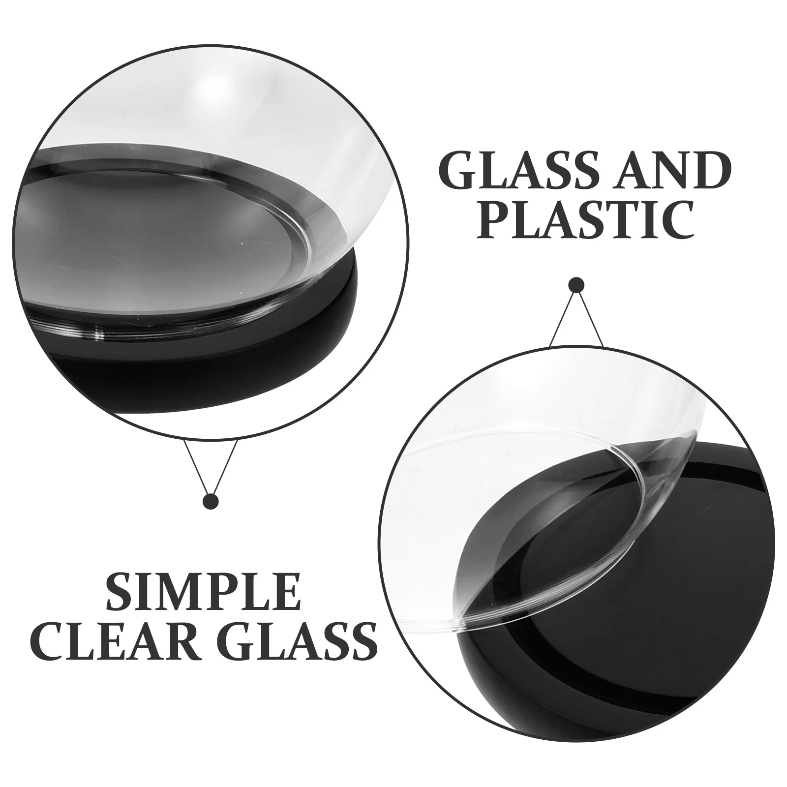 

Glass Dome with Base Eternal Flower Cover Clear Display Case for Preserved Flowers Rose Craft Decoration Glass Dome