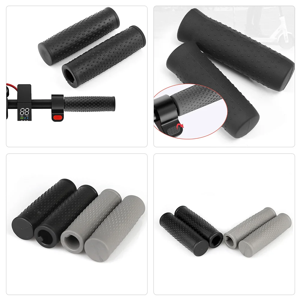 2 قطعة حماة مقبض سكوتر مرونة عالية قبضة مريحة امتصاص الصدمات ركوب الخيل الطويلة دون قفازات لوازم سكوتر
