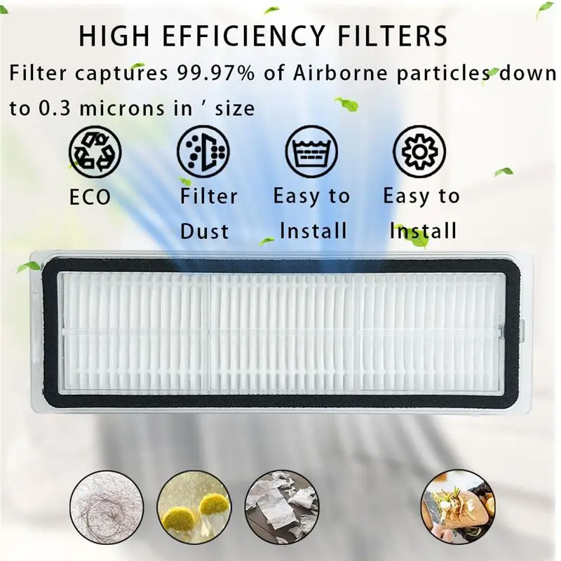 SOFT-For Robot Vacuum X20+ / X20 Plus Vacuum Cleaner Replacement Main Side Brush Mop Cloth Filter Parts
