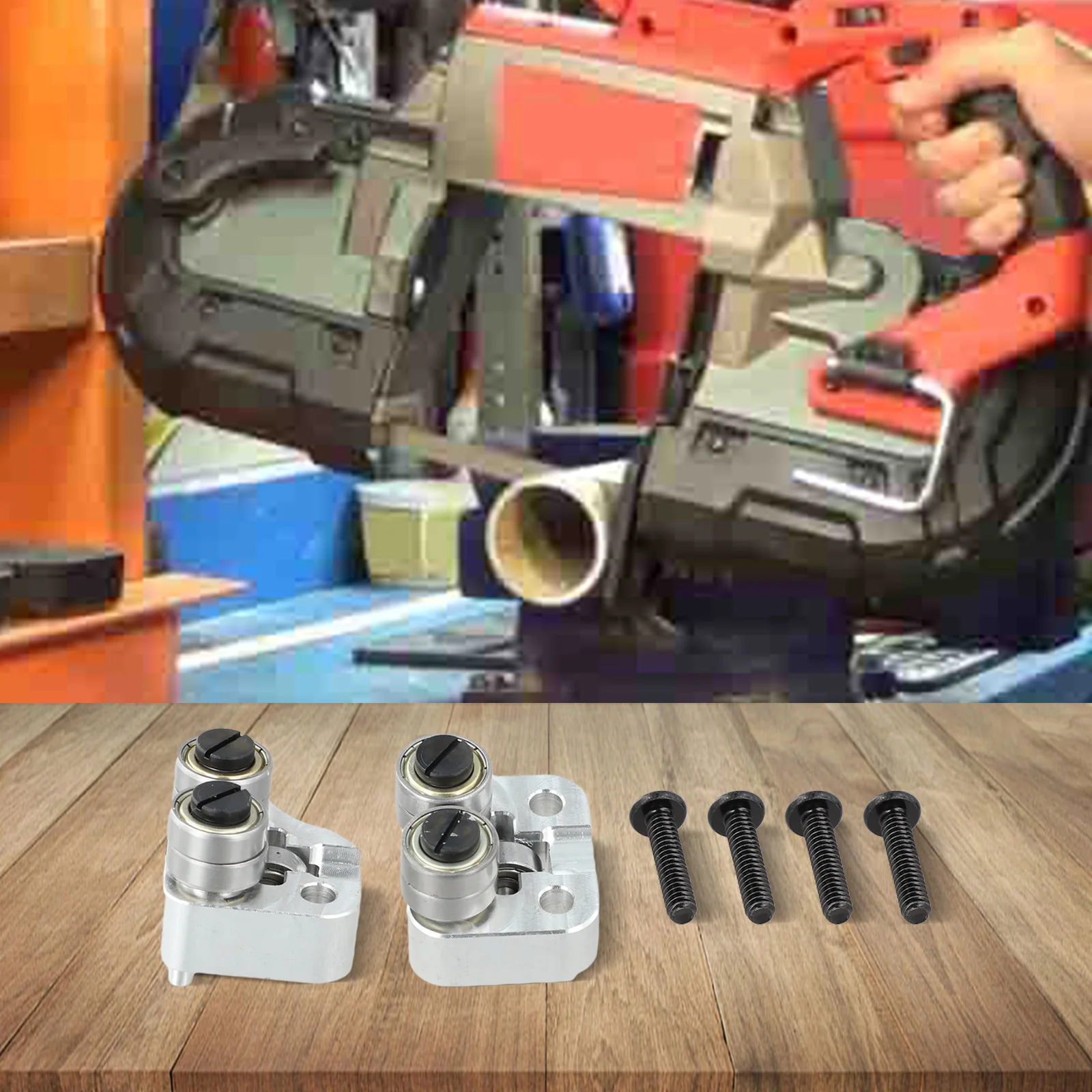 

Front & Rear Guide Roller Assembly Kit for Efficient Cutting on Various Bandsaw Models Including the Fuel Series