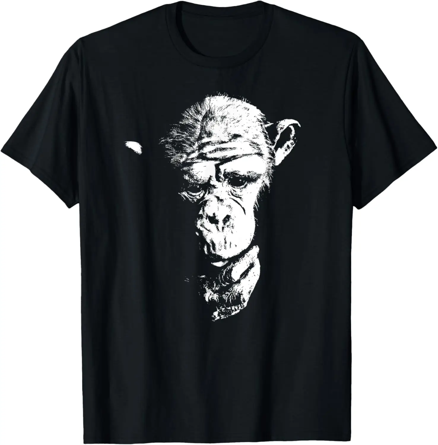 

Футболка с шимпанзе Thinking Monkey, Ape, крутая футболка с шимпанзе